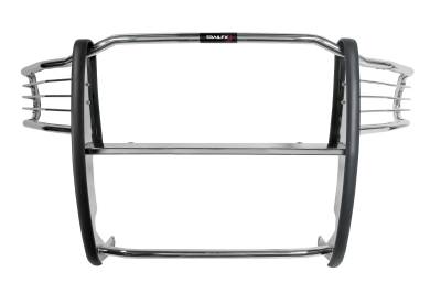 TrailFX - TrailFX E0042S Grille Guard Polished Stainless 1.5" w/Brush Guard