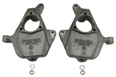 Ridetech - Ridetech 11389300 2" Drop Spindles Steel for 99-06 Silverado/Sierra 1500 2WD
