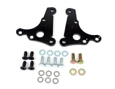 Ridetech - Ridetech 12129509 FR Caliper Brackets for S550 Brakes Ridetech 79-93 Mustang SLA