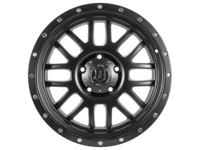 ICON Alloys - ICON Alloys Alpha 20x9 8x180 12mm Satin Black 1220908955SB