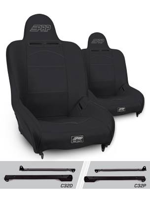 PRP - PRP A100110-C32-50 Premier High Back Seats Kit for Jeep Wrangler CJ7/YJ Pair