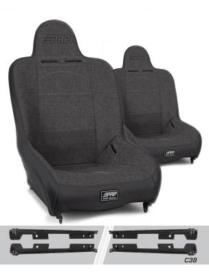 PRP - PRP A100110-C38-54 Premier High Back Seats Kit for Jeep Wrangler JK/JKU Pair