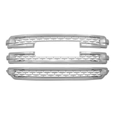 Coast To Coast - Coast To Coast GI162 Grille Insert 3PC Honeycomb Style Chrome