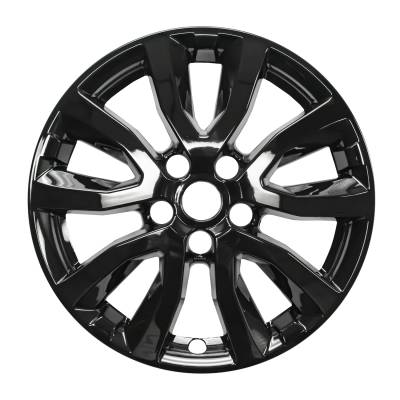Coast To Coast - Coast To Coast IWCIMP433BLK 17" 5 V-Spoke Gloss Black SnapOn Wheel Skins 4pc