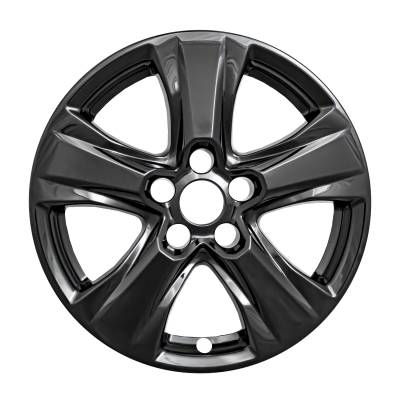 Coast To Coast - Coast To Coast IWCIMP434BLK 17" 5 V-Spoke Gloss Black SnapOn Wheel Skins 4pc
