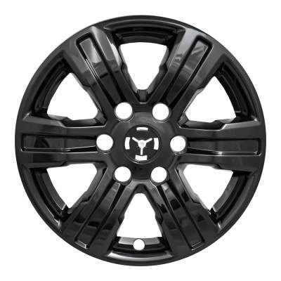 Coast To Coast - Coast To Coast IWCIMP439BLK 17" 6-Spoke Gloss Black Snap-On Wheel Skins 4pc