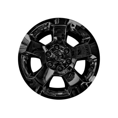 Coast To Coast - Coast To Coast IWCIMP451BLK Wheel Skin 18" 5 Spoke Snap-On Gloss Black ABS 4pc
