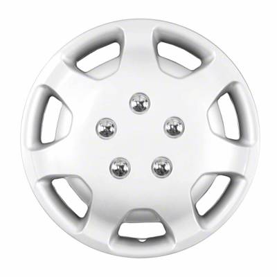 Coast To Coast - Coast To Coast IWCB86314S 14" Silver 7 Hole Wheel Covers Plastic 4pc
