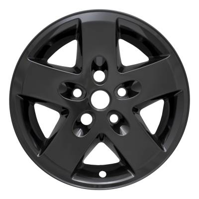 Coast To Coast - Coast To Coast IWCIMP340BLK Black 17" 5 Spoke Wheel Skin 4pc Snap-On Lug