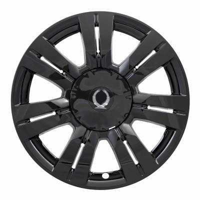 Coast To Coast - Coast To Coast IWCIMP357BLK Black 18" 7 Double Spoke Wheel Skin 4pc Snap-On