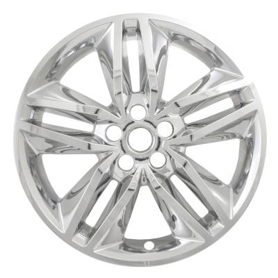 Coast To Coast - Coast To Coast IWCIMP385X 18" Wheel Skin 5 Double Spokes Chrome Snap-On 4pc