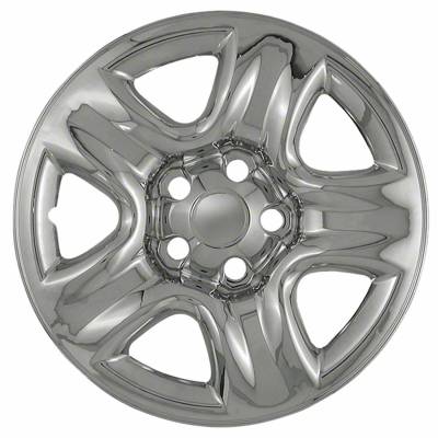 Coast To Coast - Coast To Coast IWCIMP42X 16" 5 Dimpled-Spoke Snap-On Wheel Skin Chrome 4pc
