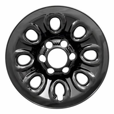 Coast To Coast - Coast To Coast IWCIMP64GBLK 17" 8-Hole Snap-On Wheel Skin Gloss Black 4pc