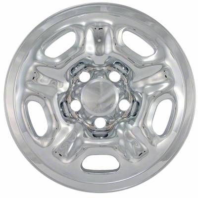 Coast To Coast - Coast To Coast IWCIMP66X 15" 5-Hole Snap-On Wheel Skin Chrome 4pc