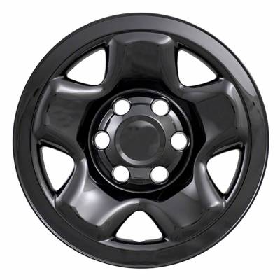 Coast To Coast - Coast To Coast IWCIMP68BLK 16" 5-Spoke Snap-On Wheel Skin Gloss Black 4pc