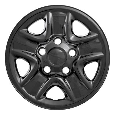 Coast To Coast - Coast To Coast IWCIMP77BLK 18" 5-Spoke Snap-On Wheel Skin Gloss Black 4pc