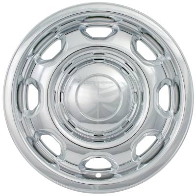 Coast To Coast - Coast To Coast IWCIMP80X 17" 8-Spoke Snap-On Wheel Skin Chrome 4pc