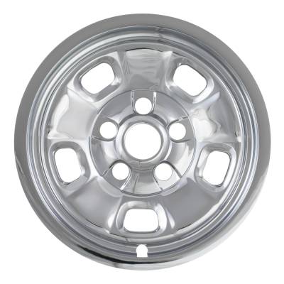 Coast To Coast - Coast To Coast IWCIMP88X 17" 5 Slotted-Spoke Snap-On Wheel Skin Chrome 4pc