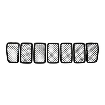 Coast To Coast - Coast To Coast ABS6485B Grille Insert 7-Piece Black ABS Overlay