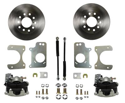 Leed Brakes - Leed Brakes RC1009 Rear Disc Brake Kit w/Plain Rotors & Zinc Plated Calipers