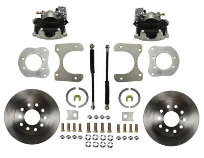 Leed Brakes - Leed Brakes RC3001 Rear Disc Brake Kit w/Plain Rotors & Zinc Plated Calipers