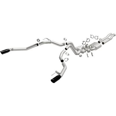 MagnaFlow Exhaust Products - MagnaFlow 19637 Comp Series Black Chrome Tips Cat-Back System