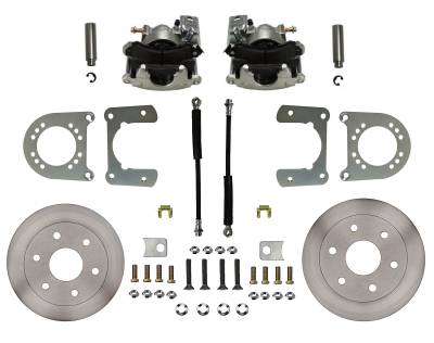 Leed Brakes - Leed Brakes RC6001 Rear Disc Brake Kit w/Plain Rotors & Zinc Plated Calipers
