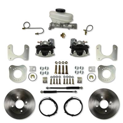Leed Brakes - Leed Brakes RC0011 Rear Disc Brake Kit w/Plain Rotors & Zinc Plated Calipers