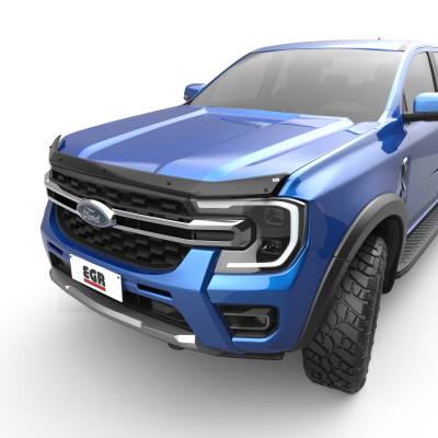 EGR - EGR 303601 Superguard Hood Guard Bugdeflector Smoke 24-25 Ford Ranger