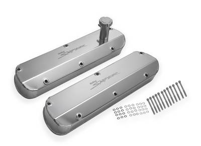 Holley Sniper EFI - Holley Sniper EFI 890013 Valve Cover Fabricated Aluminum SF Tall