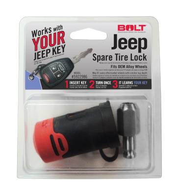 BOLT - BOLT 5922986 SPARE TIRE LOCK for Jeep Wrangler JK & TJ