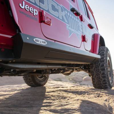 Rock Slide Engineering - Rock Slide AX-SP-300-JL4 Step Slider Skid Plate for 18+ Jeep Wrangler JL 4DR