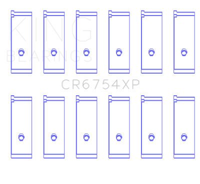 King Engine Bearings - King Engine Bearings CR6754XP0.25 CONNECTING ROD SET for 2JZGE 2JZGTE 24V 3.0L