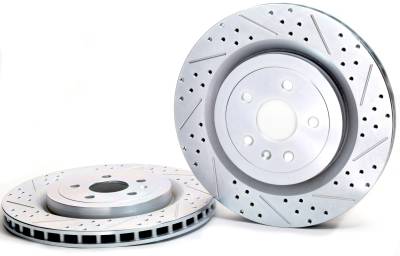 Baer Brake Systems - Baer Brakes 55163-020 Cadillac Chevrolet 6.2 Rear Disc Brake Rotor Set