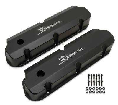 Holley Sniper EFI - Holley Sniper EFI 890011B Valve Cover Fabricated Aluminum SBF Tall
