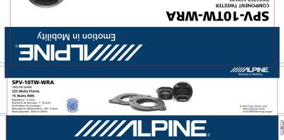 Alpine - Alpine SPV-10TW-WRA 1" Weather-Resistant Tweeters for 07+ Wrangler & Gladiator