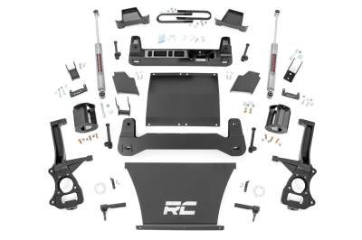 Rough Country Suspension Systems - Rough Country 4" Suspension Lift Kit Silverado/Sierra AT4/Trailboss 110330