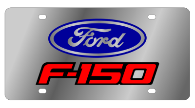 Eurosport Daytona - Eurosport Daytona 1505N-4R Stainless License Plate Ford F150 Logo