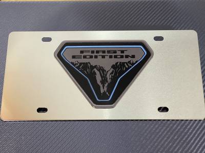 Eurosport Daytona - Eurosport Daytona 1528A-1 Stainless License Plate Bronco First Edition Logo