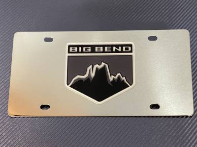 Eurosport Daytona - Eurosport Daytona 1528B-1 Stainless License Plate Bronco Big Bend Logo