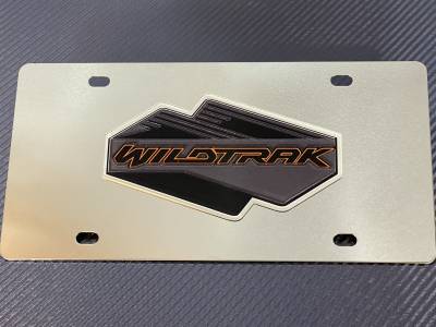 Eurosport Daytona - Eurosport Daytona 1528E-1 Stainless License Plate Bronco Wildtrack Logo