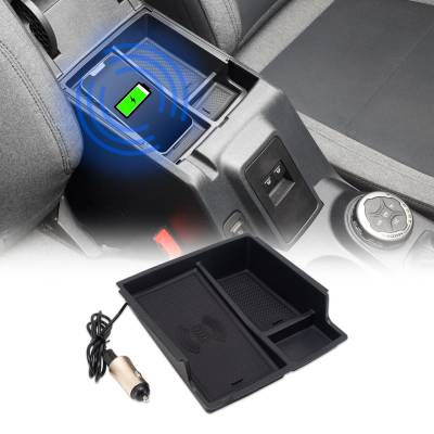 IAG Performance - IAG Performance IAG-ACC-F3139 I-Line Armrest Organizer w/Wireless Charging Pad