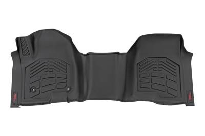 Rough Country Suspension Systems - Rough Country SM2165 Floor Mats Front Over Hump Crew for Chevy/GMC 1500/250