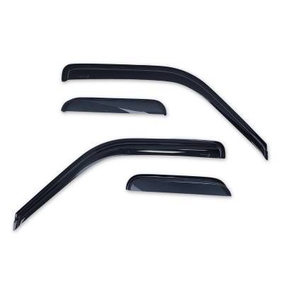 TrailFX - TrailFx 4231H Low Profile for Front/Rear Tape-On Smoke Acrylic 4PC