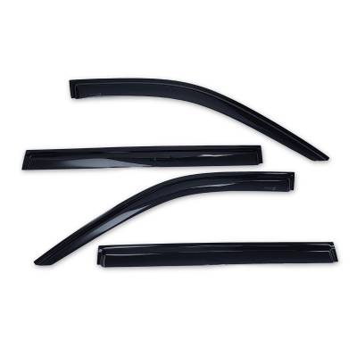 TrailFX - TrailFx 4716H Low Profile for Front/Rear Tape-On Smoke Acrylic 4PC