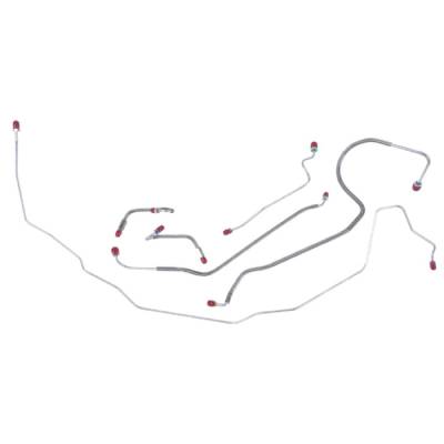 The Right Stuff Detailing - The Right Stuff AKT6801 Olds Pontiac Manual Drum Brake Hydraulic Line Kit Front