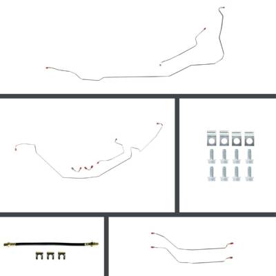 The Right Stuff Detailing - The Right Stuff CSM64C4 64-67 Chevelle Brake Hydraulic Line Kit Front/Rear