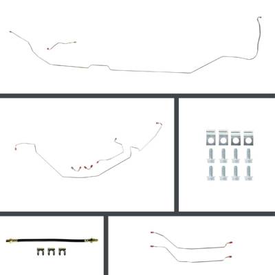 The Right Stuff Detailing - The Right Stuff CSM64H4 Chevy Brake Hydraulic Line Kit Front/Rear