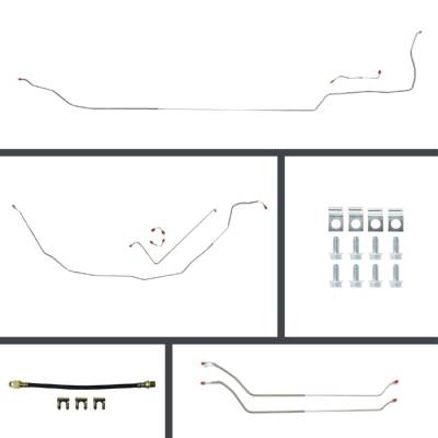 The Right Stuff Detailing - The Right Stuff CSM69C2 69-72 Chevelle Convertible Brake Hyd. Line Kit Front
