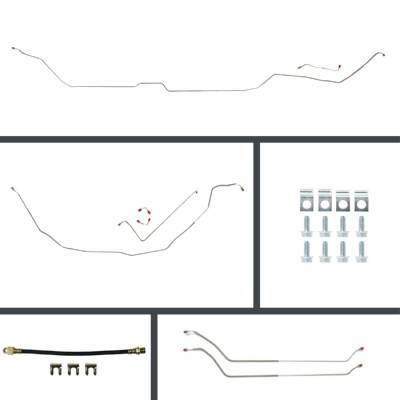 The Right Stuff Detailing - The Right Stuff CSM69H2 69-72 Chevy Chevelle Brake Hydraulic Line Kit Front